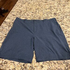 Slate Blue Textured Men's Pro Tour Golf Shorts Size 46